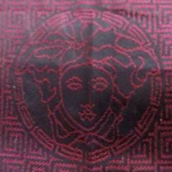 Gianni Versace Black and Maroon Scarf - Picture 2 of 9